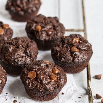 Muffin Low Carb de Dois Chocolates