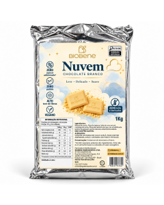 Nuvem - Chocolate Branco Zero Açúcar e Vegano 1kg - Biobene