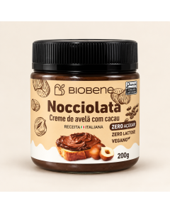 Nocciolata Creme de Avelã Cacau Sem Açúcar Biobene 200g