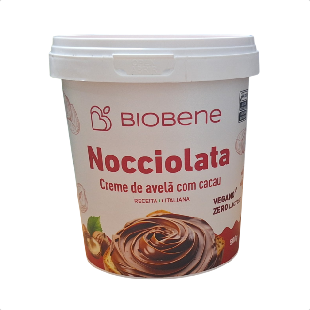Nocciolata Creme de Avelã e Cacau Biobene 500g