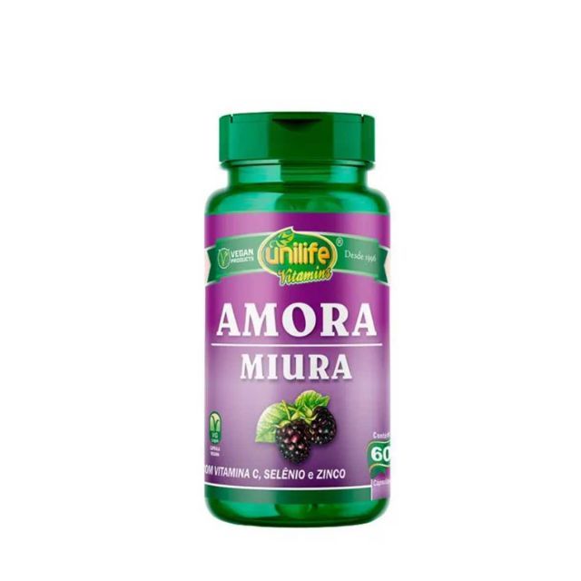 Amora Miura com vitaminas Unilife 60 cápsulas