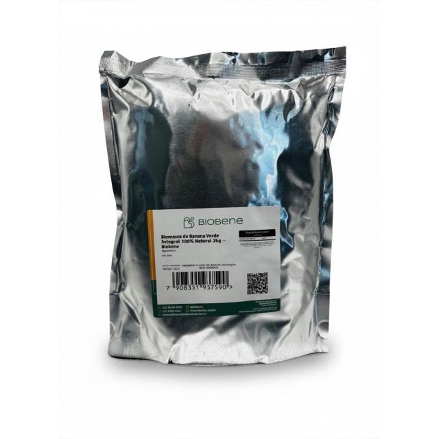 Biomassa de Banana Verde Integral 100% Natural 2kg – Biobene