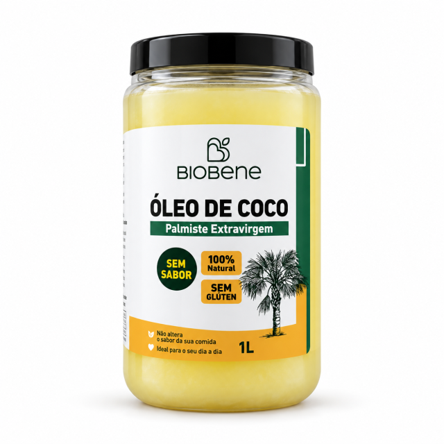 Óleo de Coco Palmiste sem sabor Biobene 1L