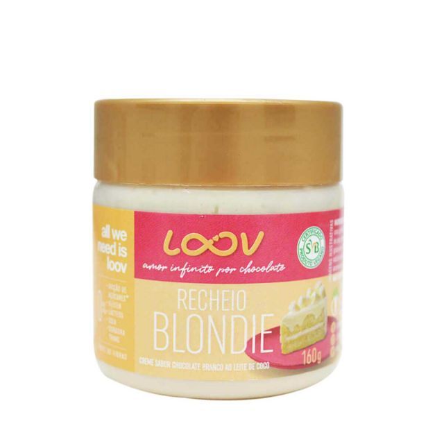 Creme de Chocolate Branco e Coco Vegano Loov Snow Chocolife 160g