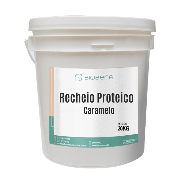 Recheio Proteico Caramelo 21% Biobene 20 kg