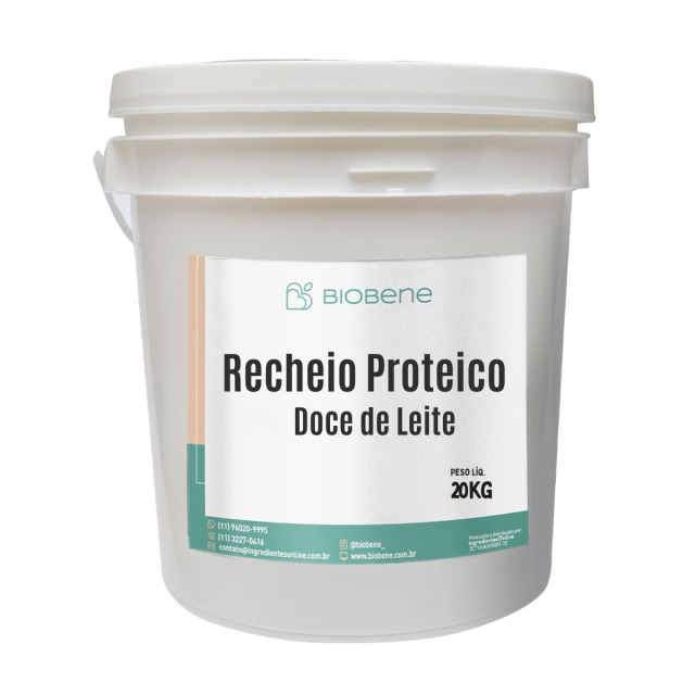 Recheio Proteico Doce De Leite 21% Biobene 20 kg
